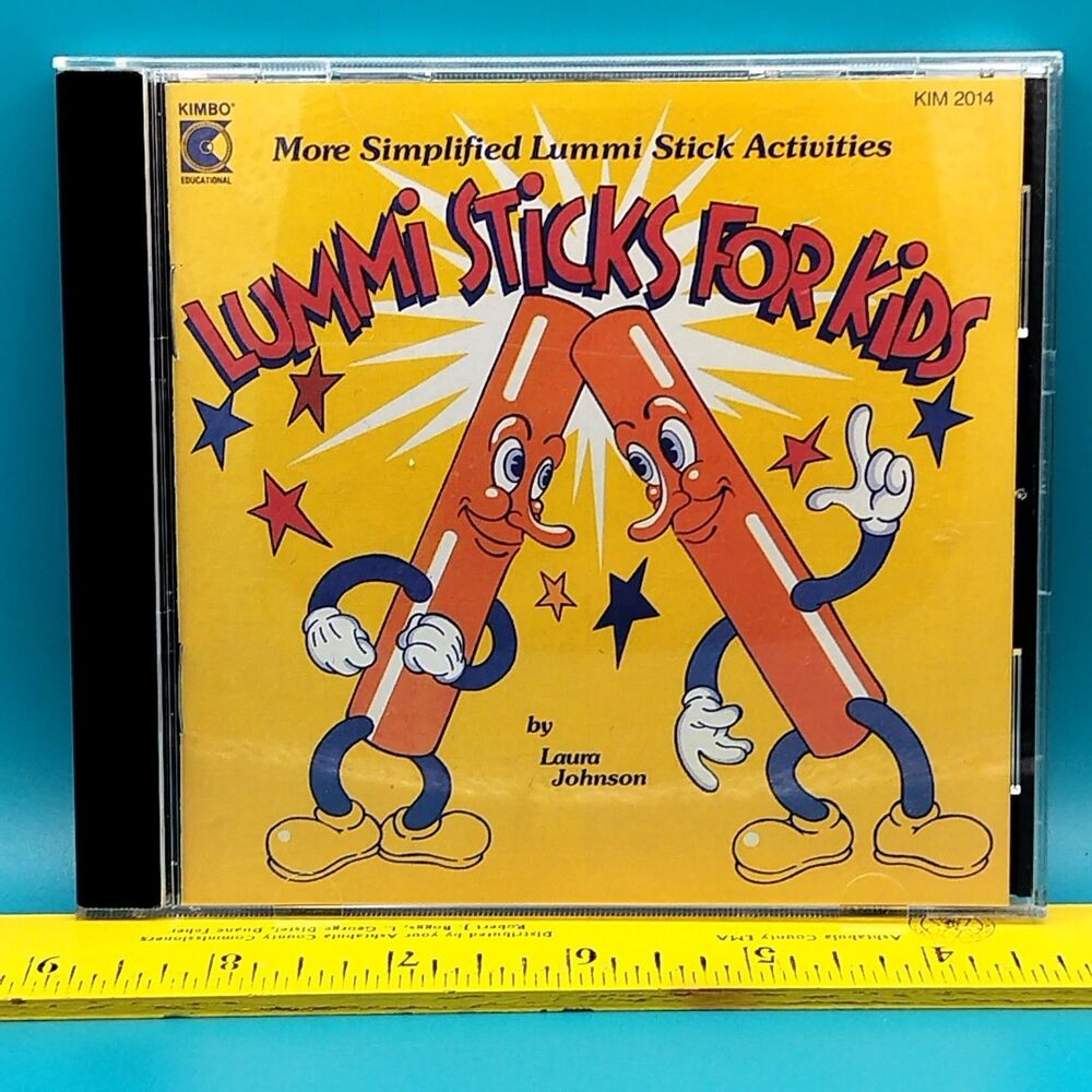 KIMBO EDUCATIONAL Kids Activity CD Lummi Sticks Simplified Routines Coordination